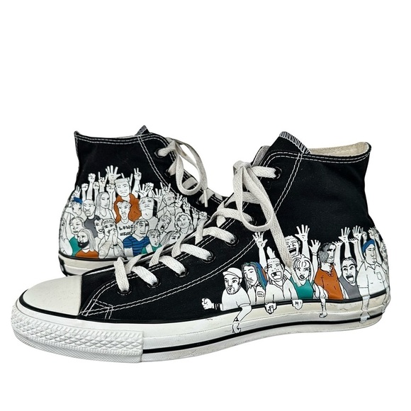 Men's Converse All Star Chuck Taylor Hi 'Crowd' High Top Sneakers Black | Sz 11 - Picture 1 of 15